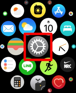 (1)Apple Watchの「設定」アプリ